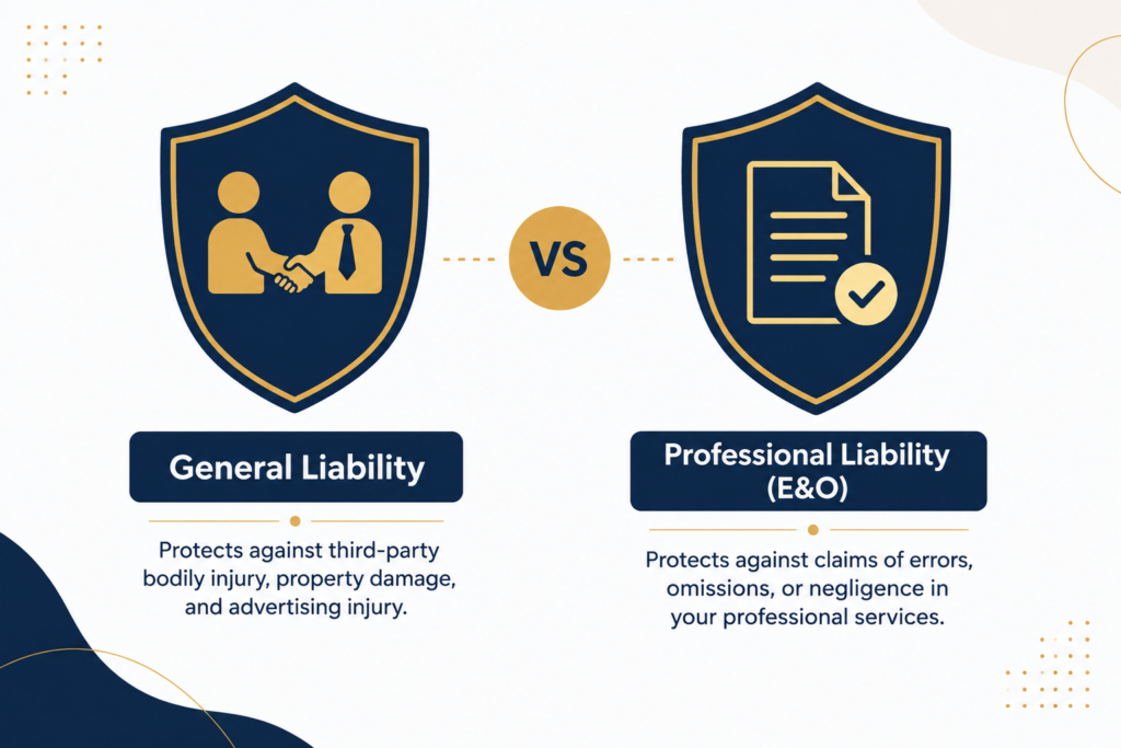 General liability vs professional liability insurance for freelancers