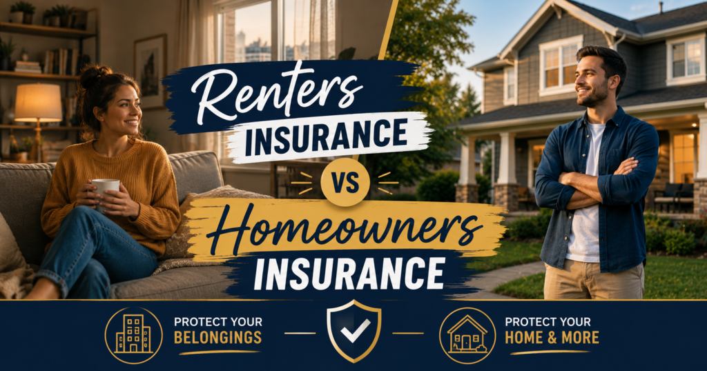 Renters insurance vs homeowners insurance comparison guide
