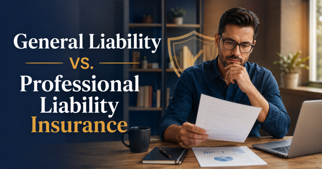 General liability vs professional liability insurance comparison guide