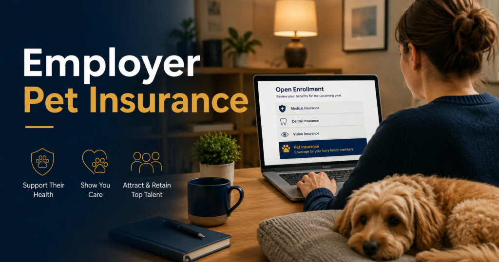 Employer pet insurance benefit during open enrollment