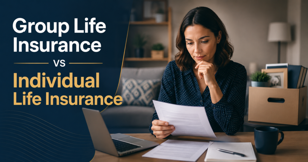 Group life insurance vs individual life insurance comparison