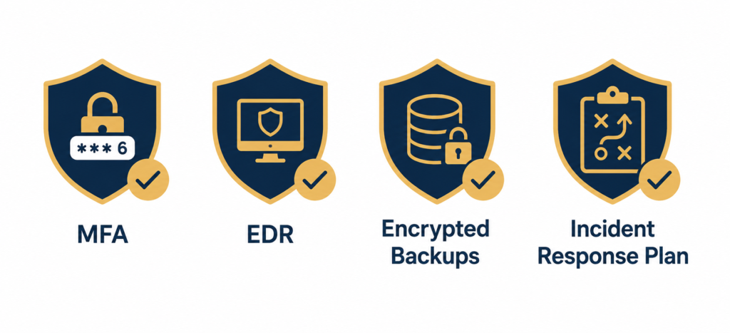 Cyber insurance for small business security requirements checklist